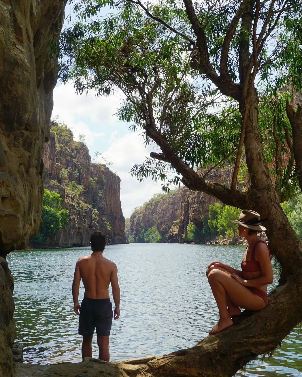 Swimming in Katherine Gorge